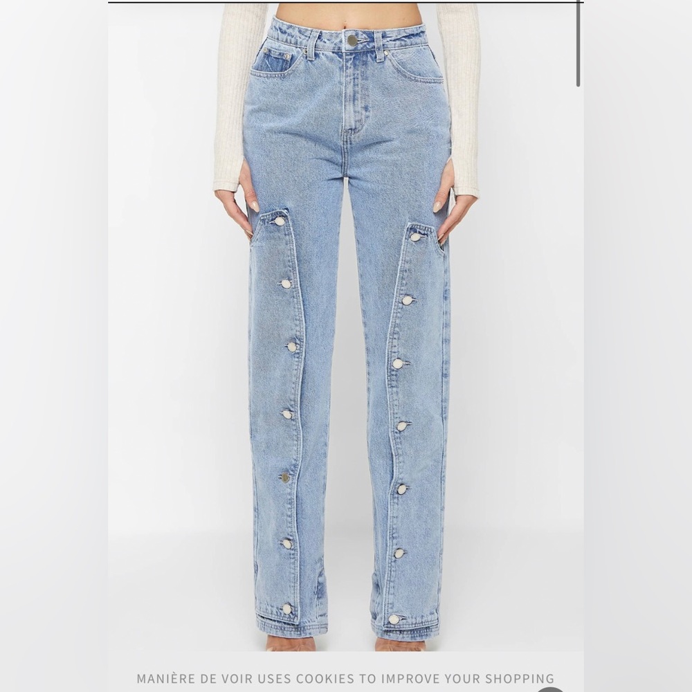 Mainers de voir jeans button
